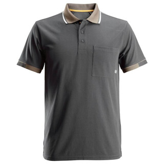 Image of Snickers AllroundWork Polo Shirt mt XL Staal Grijs