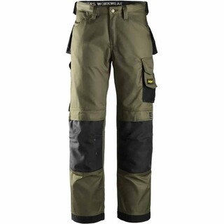 Image of Snickers Workwear Werkbroek Groen/Zwart - Maat 42