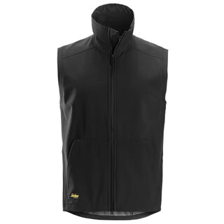 Image of Snickers Allroundwork 4505 Windproof Soft Shell Bodywarmer Zwart - maat M