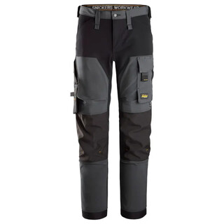 Image of Snickers Stretch Broek 6375 Staal Grijs - Zwart (5804) Maat 054