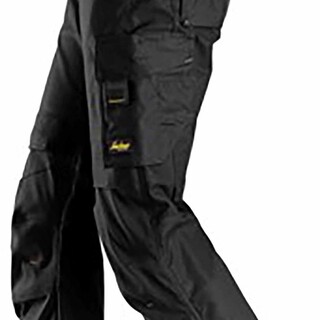 Image of Snickers Aw Canvas+ Strtch Trouser 6324 Zwart (0404) Maat 056