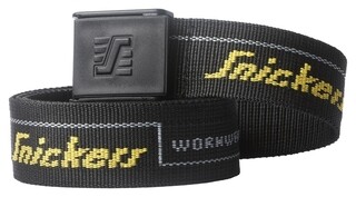 Image of Snickers Snickers Workwear Logo Riem 9033 Zwart (0400) Maat L