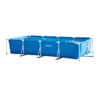 Image of Intex Rechthoekige Framepoolset 450x220x84 Cm Incl 12v Filterpomp