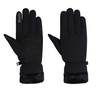 Image of Jack Wolfskin Highloft Winddichte Handschoenen Zwart Dames - maat S