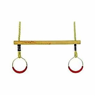 Image of KBT Houten Ringtrapeze Met Metalen Ringen Pp