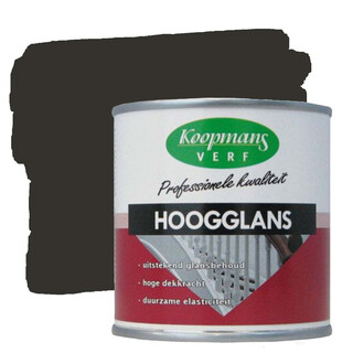 Image of Koopmans Hoogglansverf 374 Zwart  - 0,75 liter