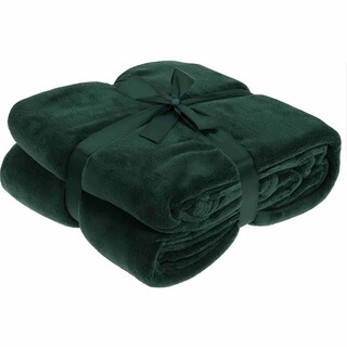 Image of Polyester Fleece Deken Groen - 180 x 230 cm