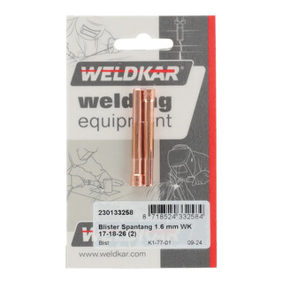 Image of Weldkar Blister Spantang 1.6 mm (2 stuks)