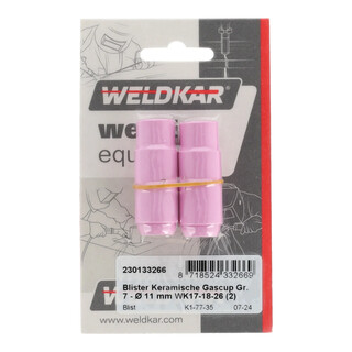 Image of Weldkar Blister Keramische Gascup Gr. 7 - Ø 11 mm (2 stuks)