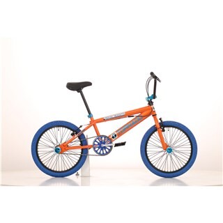 Image of Tornado Freestyle bike lux Oranje met blauwe banden