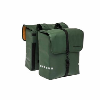 Image of New Looxs Odense Double Dubbele Fietstas 39l - Groen
