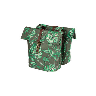 Image of Basil Ever-Green Dubbele Fietstas 28-38 l - Groen