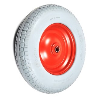 Image of Eind Wiel 4.00X8 Stalen Velg Naafdop Lekvrij  Ct, Rood, Asgat Ø25mm