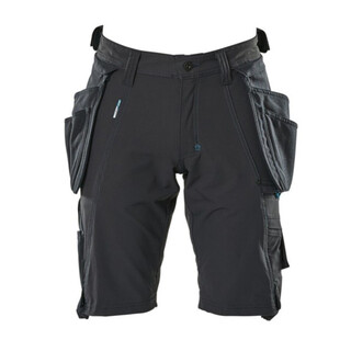 Image of MASCOT Shorts afneembare spijkerzakkenstretch Werkshorts donkermarine C50
