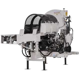 Image of Lumag Zaagkloofmachine Op Aftakas Hydrkettingzaag Hydraulisch Max Zaaglengte 550mm (Incl. Kettingaangedreven Aanvoerband En Splijtkruis)