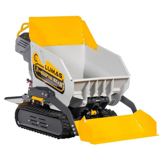 Image of Lumag Mini Rups Dumper Benzine 5,5 Pk (Honda) Hydraulisch Kiepen En Hydrostatische Aandrijving (Incl. Plateau Voor Bestuurder En Schuifbak)