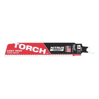 Image of Milwaukee Reciprozaagblad Sawzall metaal TCT TORCH NITRUS 150 mm 7-Tpi
