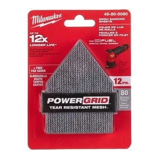 Image of Milwaukee Schuurpapier delta voor M12 FDSS machine G120 incl. Pad Saver (12 stuks)