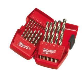 Image of Milwaukee Metaalborenset set HSS-G Thunderweb in kunststof cassette (19-delig)