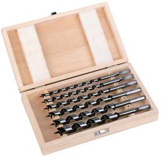 Image of Milwaukee Slangenboren Set In Houten Kistje 230 Mm (6-delig)