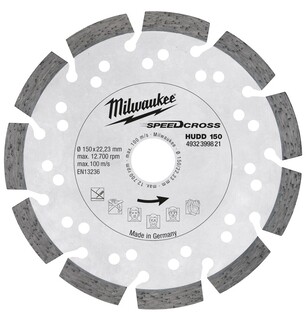 Image of Milwaukee Diamantslijpschijf beton SpeedCross HUDD 150 mm