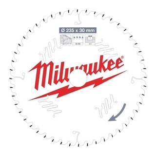 Image of Milwaukee Cirkelzaagblad hout 235 x 30 x 2,4 ATB 48T +10°