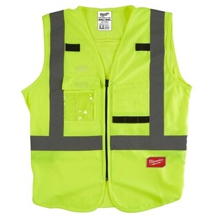 Image of Milwaukee Hi-vis veiligheidshesje klasse 2 geel - 2XL/3XL - 1 stuk