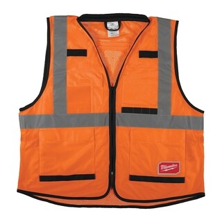 Image of Milwaukee Premium hi-vis veiligheidshesje klasse 2 oranje - S/M - 1 stuk