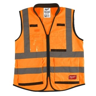 Image of Milwaukee Premium hi-vis veiligheidshesje klasse 2 oranje - XXL - 1 stuk