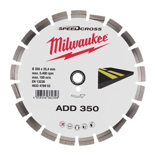 Image of Milwaukee Diamantslijpschijf beton SpeedCross ADD 350 mm voor Asfalt