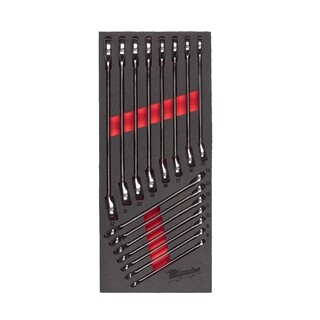 Image of Milwaukee Foam Inlay Ring-steeksleutel set MAXBITE  (15-delig)
