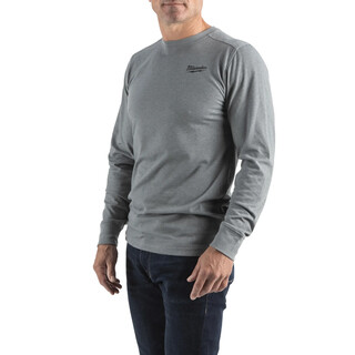 Image of Milwaukee Hybrid shirt long sleeve grijs M - 1 stuk