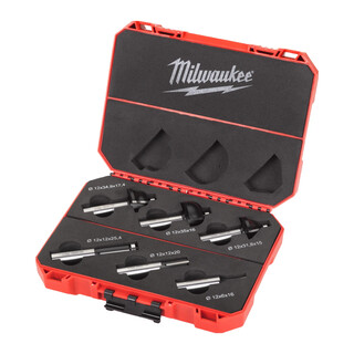 Image of Milwaukee Frees set Packout Friendly Box (6/12mm groeffrees, 12mm kantenfrees, 3 x afrondfrees)
