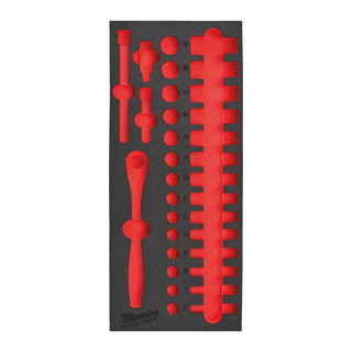 Image of Milwaukee Lege Foam Inlay doppenset 3/8'' Metrisch (32-delig)