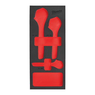 Image of Milwaukee Lege Foam Inlay verstelbare moersleutelset (3 delig)