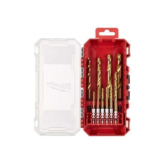 Image of Milwaukee Metaalboren Set Hss-g Tin Red Hex Shockwave (10-delig)