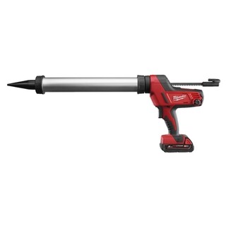 Image of Milwaukee M18 Heavy Duty Kit-/lijmpistool Met 600 ml Patroonhouder Aluminium - Incl Lader & Accu 18V 2.0Ah