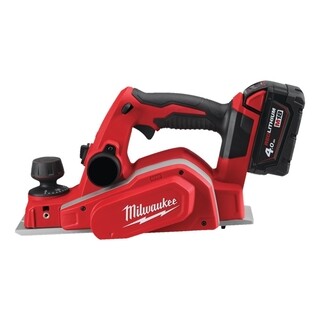 Image of Milwaukee M18 Schaafmachine 82 mm In Koffer - Incl Lader & Accu's 18V 4.0Ah (2×)