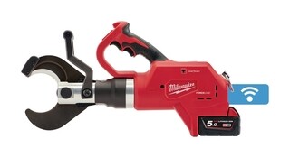 Image of Milwaukee M18 FORCE LOGIC Hydraulische Ondergrondse Kabelkniptang In Koffer - Incl Lader & Accu's 18V 5.0Ah (2×)