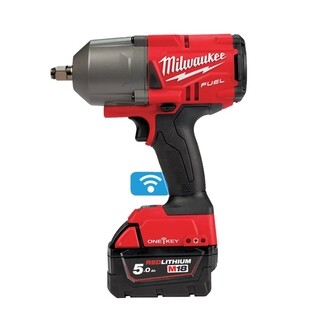 Image of Milwaukee M18 FUEL  slagmoersleutel 1/2″ high trq ONE-KEY  met frictiering, 2 x 5,0 Ah