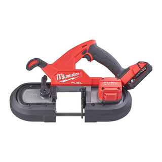 Image of Milwaukee M18 FBS85 Bandzaag - 2 x M18 B2 Accu's, M12-18 FC Lader, Transportkoffer