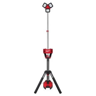 Image of Milwaukee M18 Led Area Lamp Driepoot Laadfunctie 6000 Lumen Hosalc 