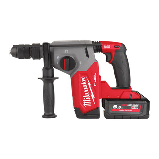Image of Milwaukee M18 FHX Boorhamer - 2 x M18 HB5.5 Accu's, M12-18 FC Lader, HD Box