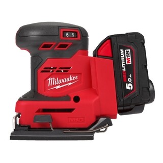 Image of Milwaukee M18  vlakschuurmachine 1/4˝, 2 x 5,0 Ah