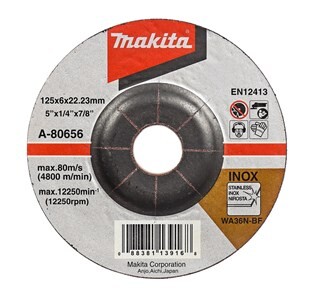 Image of Makita Afbraamschijf 125X6mm Rvs A-80656