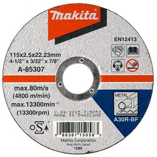 Image of Makita Doorslijpsch. 115X2,5Mm Metaal A-85307