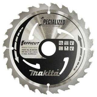 Image of Makita Efficut Zaagblad Cirkelzaag 190x30x1,5mm 24T B-64191