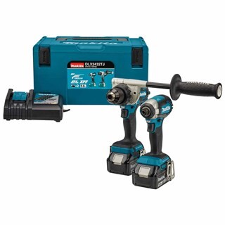 Image of Makita 18 V Combiset Voor Zwaardere Boor- En (Slag)Schroefklussen DLX2432TJ