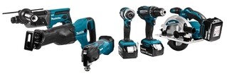 Image of Makita 18 V Combiset Voor Divers Zaag-, Boor- En (Slag)Schroefwerk DLX6038T