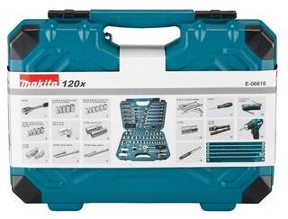 Image of Makita Handgereedschapset 120 Delig E-06616